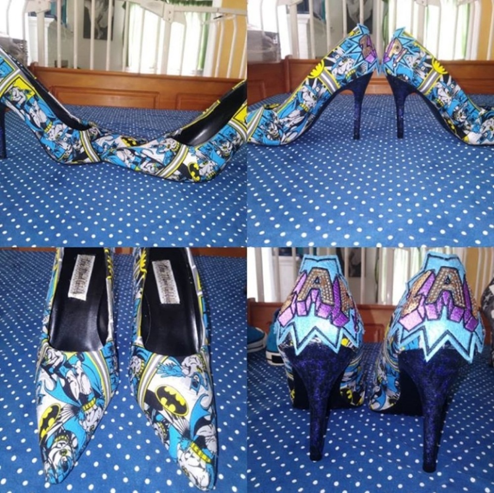 Drive Me Batty pointed toe custom heels